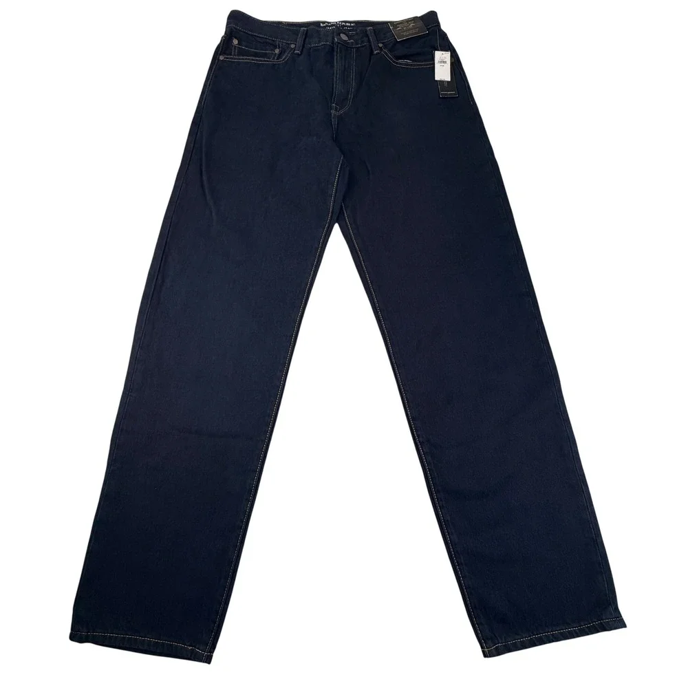NEW Banana Republic Heritage Straight Fit Jeans Mens 31x32 Dark Wash Classic